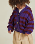 Eben purple stripe cardigan