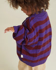 Eben purple stripe cardigan