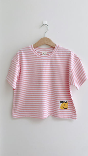 Smile T-shirt set pink (1 + 1)