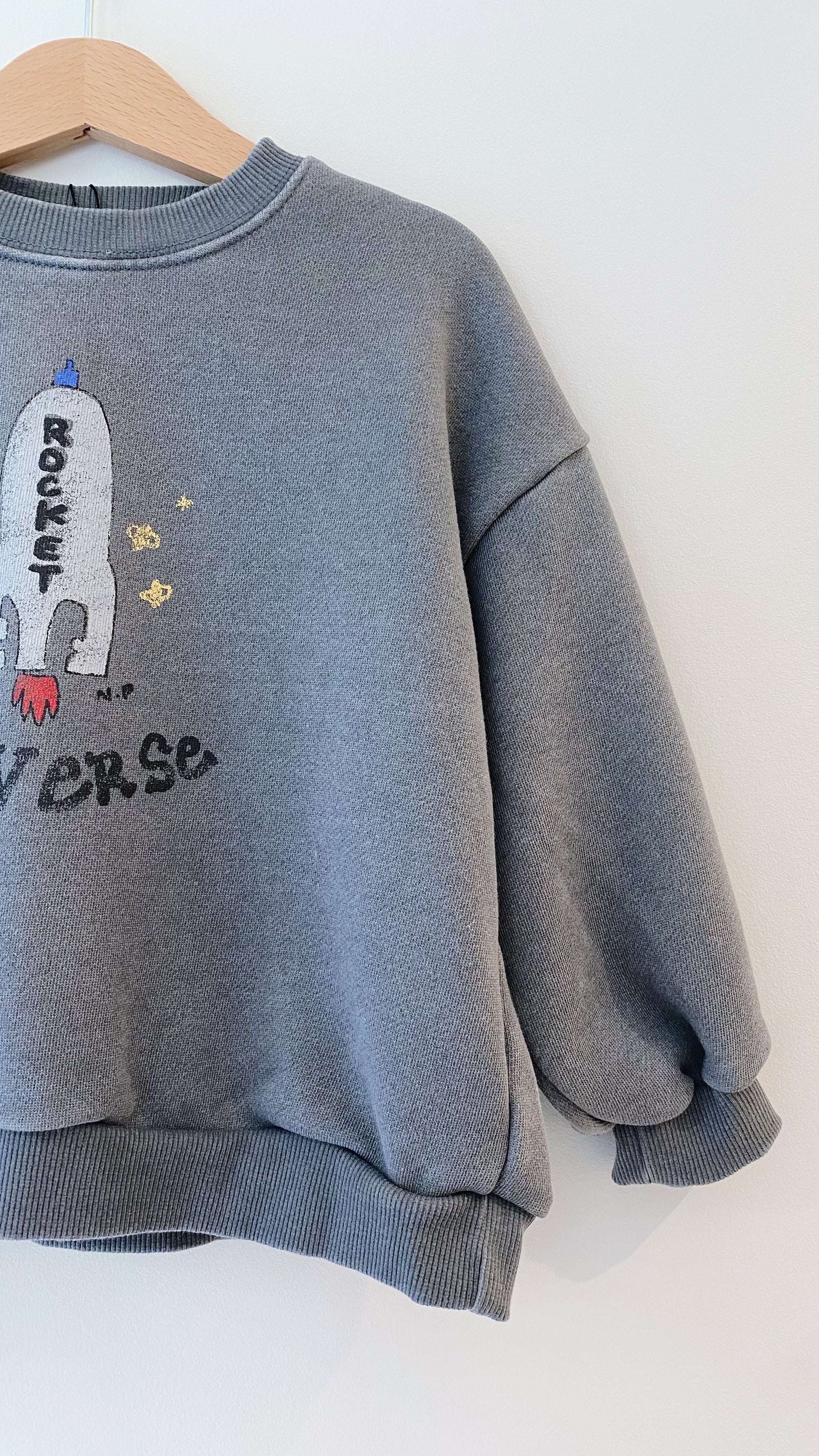 Space rocket sweatshirt