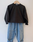 Smile sweatshirt dark grey