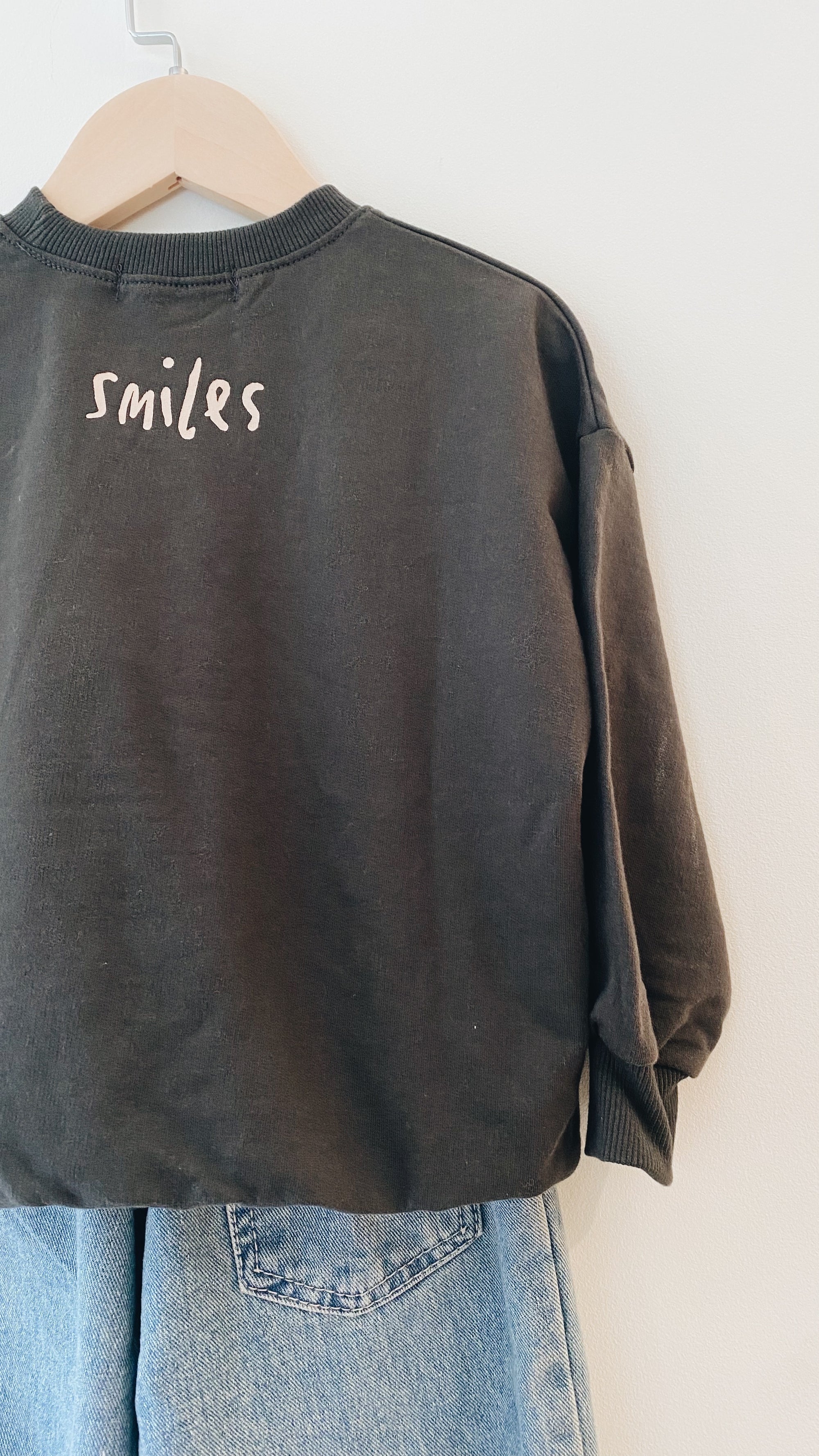 Smile sweatshirt dark grey