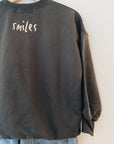 Smile sweatshirt dark grey