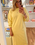 Yellow Sweater Dress