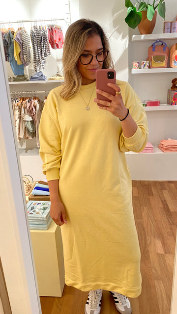 Yellow Sweater Dress