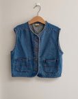 Denim waistcoat