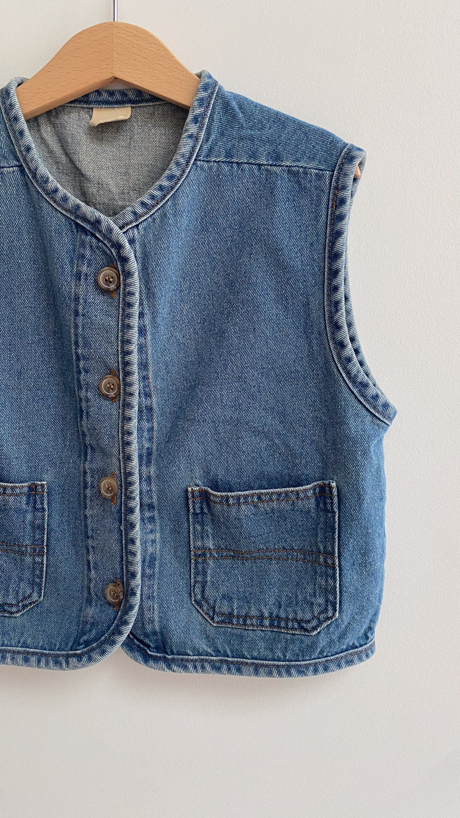 Denim waistcoat