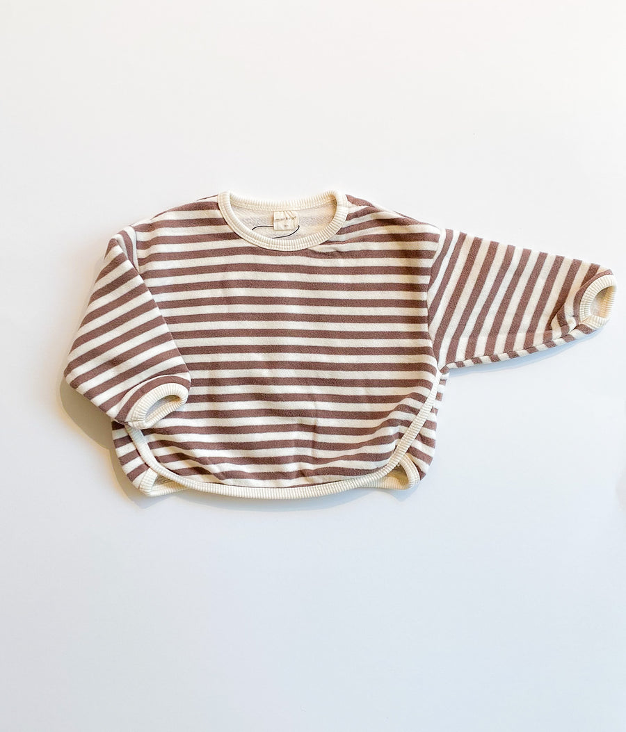 Piping sweater Brown