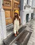 Toy rib dungarees cream