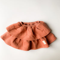 Fleece volant skirt