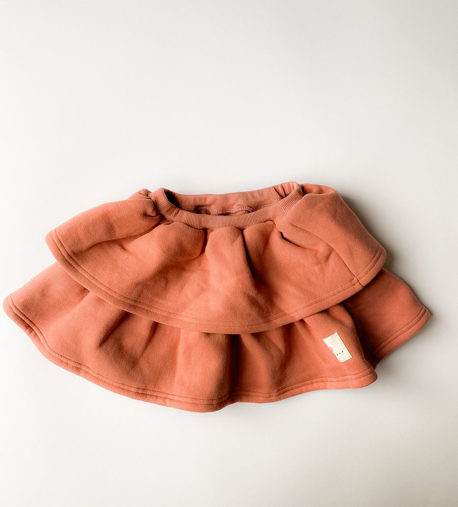 Fleece volant skirt