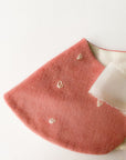 Velvet collar pink hearts