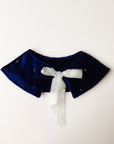 Velvet collar midnight blue