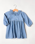 Frill Denim dress