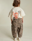 Emerson leopard denim trousers