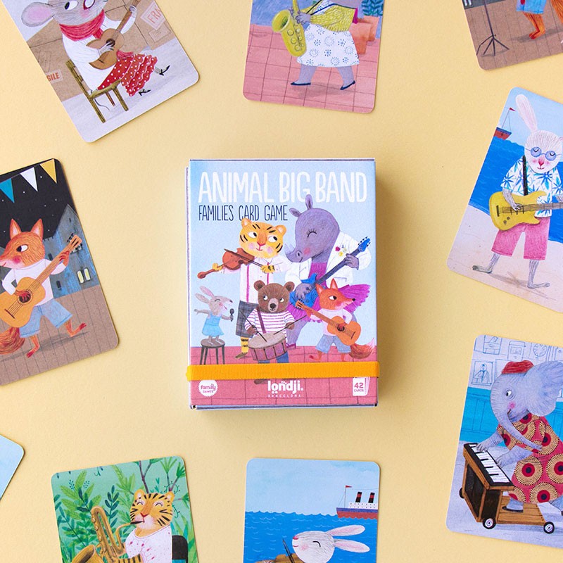 Card game animals big band