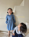 Frill Denim dress