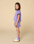 Towel terry short violet