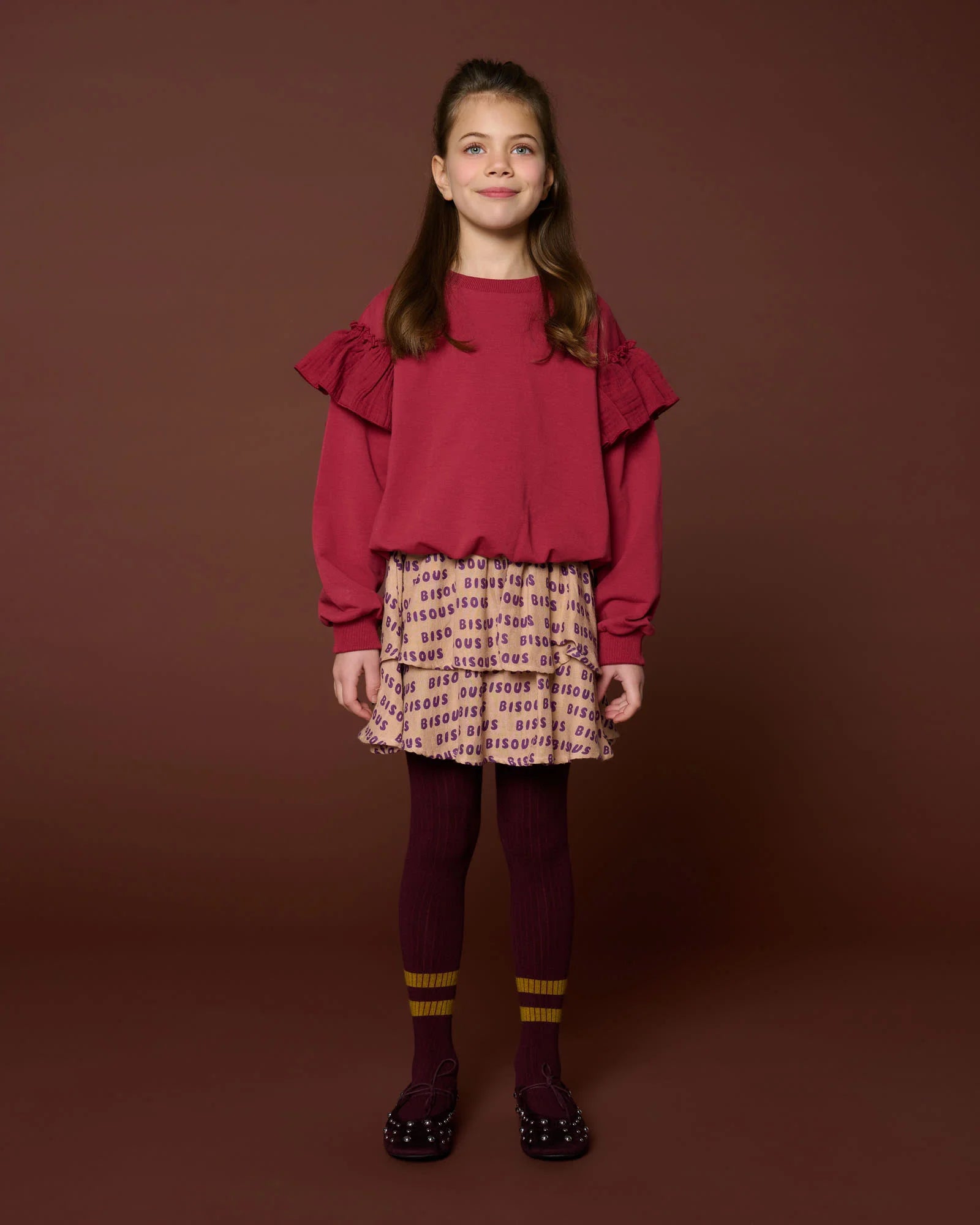 Sweater Ruffles | Garnet