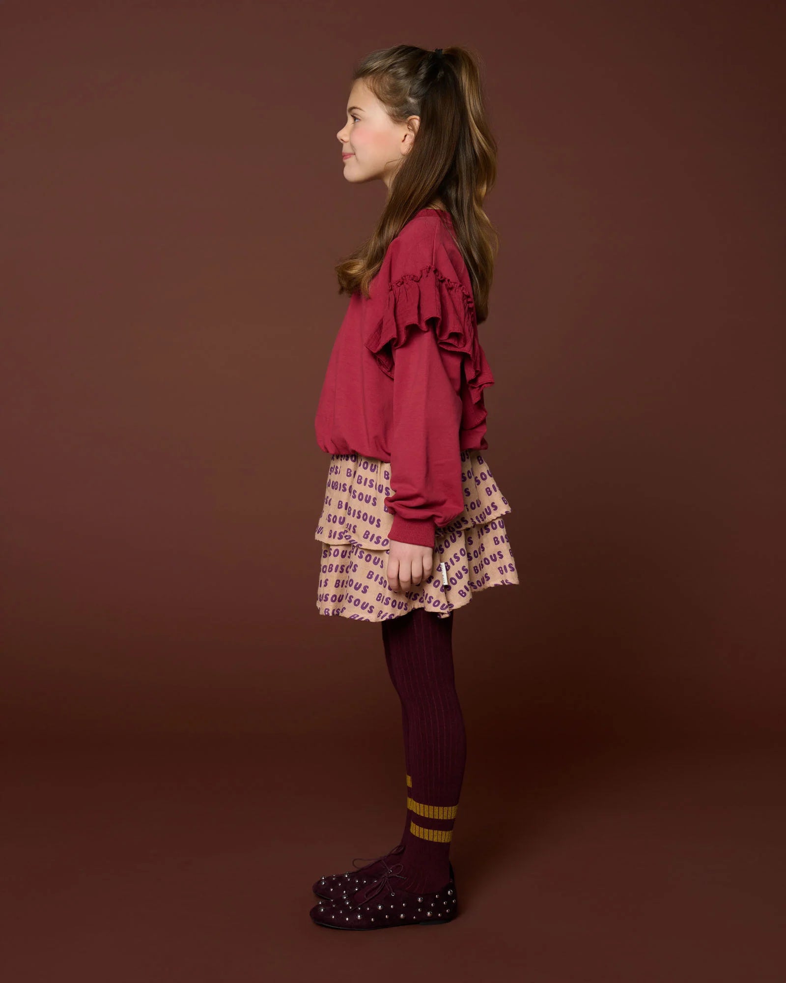 Sweater Ruffles | Garnet