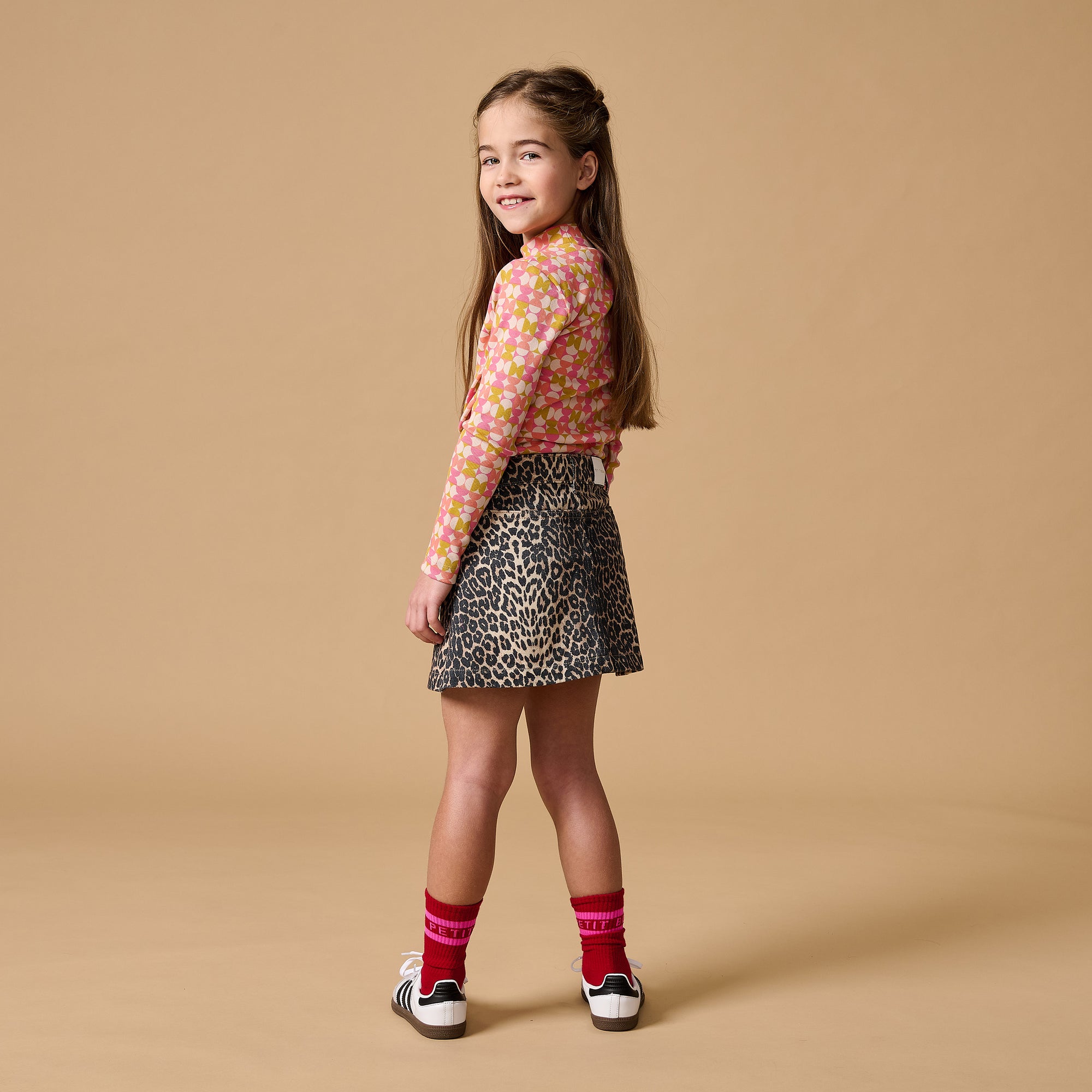 Simple skirt leopard