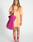 sweatshirt dress peach