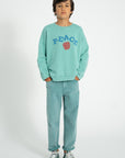 Peace turquoise sweatshirt