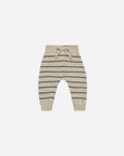 Knit pants Indigo stripe