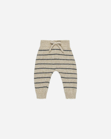 Knit pants Indigo stripe