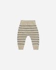 Knit pants Indigo stripe