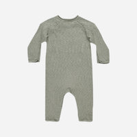 Heather knit jumpsuit basil