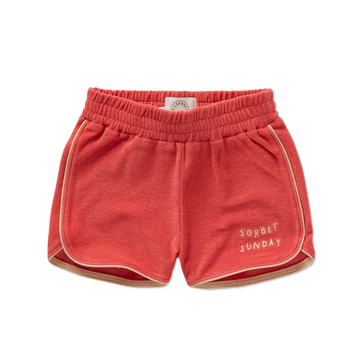 Terry sport shorts rose petal