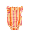 Ruffle romper stripes