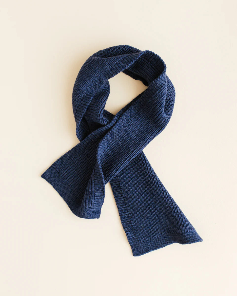 Gustave scarf HVID - blue