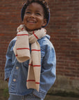 Igor scarf HVID - cream/red