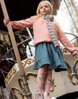 Skirt ruffle bow print