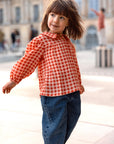 Girls Check Blouse