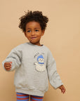 Sweater space cat grey melange