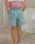 Heart denim shorts