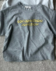 Conjuction T-shirt grey melange