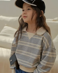 Preppy collar sweatshirt