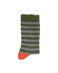 Sock green/blue stripes