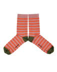 Sock pink/orange stripes
