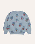 Bouquets Light Blue Sweatshirt