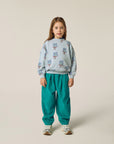 Bouquets Light Blue Sweatshirt