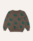 Snakes Brown Sweatshirt