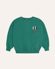 Smiling Face Green Sweatshirt