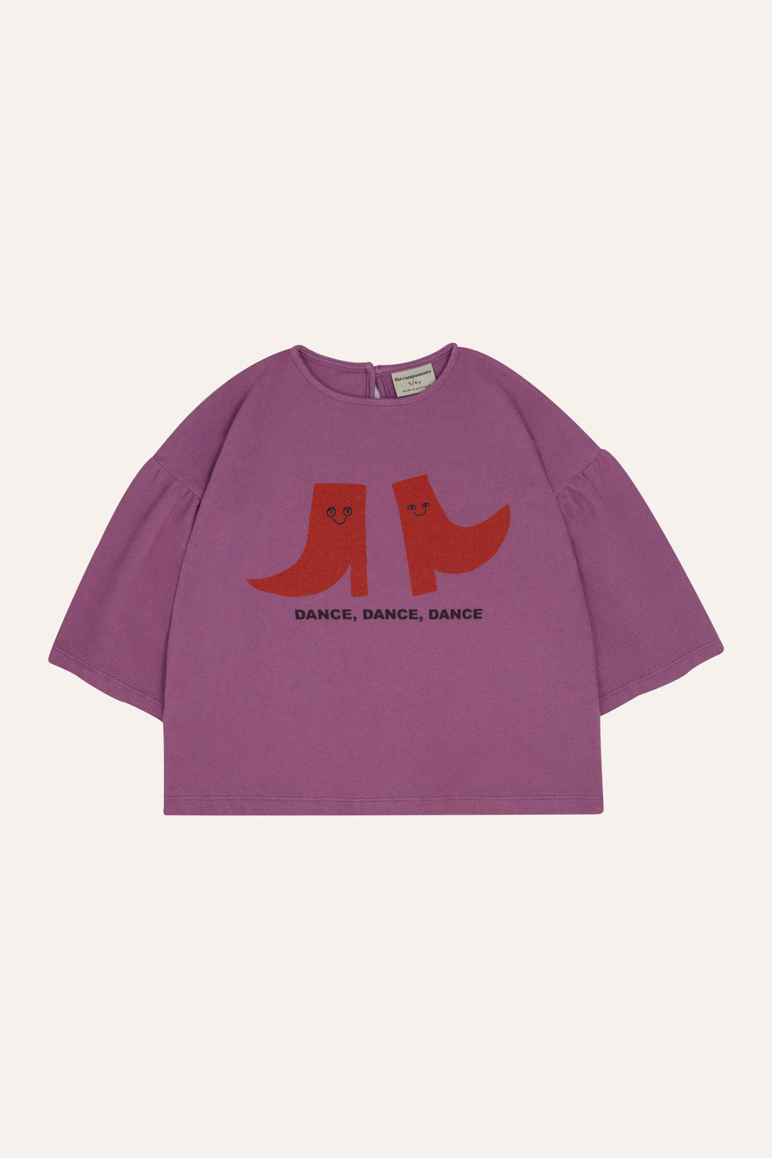 HAPPY BOOTS PURPLE KIDS TSHIRT