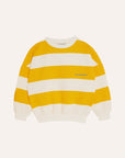 YELLOW STRIPES OVERSIZED KIDS SWEATSHIRT