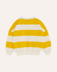 YELLOW STRIPES OVERSIZED KIDS SWEATSHIRT